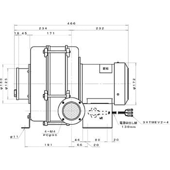 多段ターボ型電動送風機