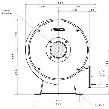 ターボ型電動送風機 淀川電機製作所