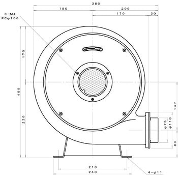 ターボ型電動送風機 淀川電機製作所