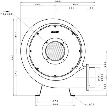 ターボ型電動送風機 淀川電機製作所