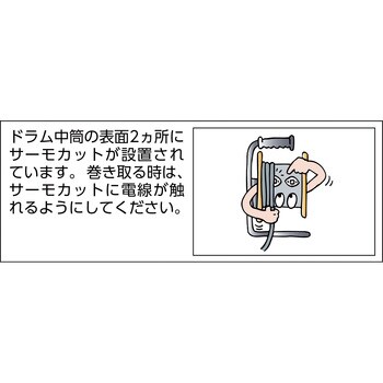 TBR-301KG 単相100V型コードリール ハタヤリミテッド 3口 屋内用 漏電