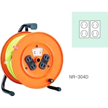 NR-304D 屋内型 単相100V一般普及品 電工ドラム 1個 日動工業 【通販