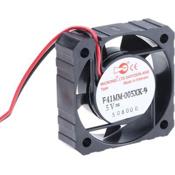 Micronel 軸流ファン 電源電圧：5 V dc， DC， 41 x 41 x 12mm， F41MM-005XK-9 - MICRONEL