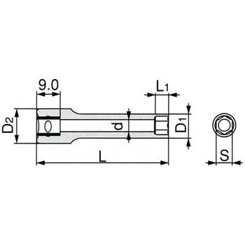ディープソケット(6角) TONE(トネ/旧:前田金属工業)