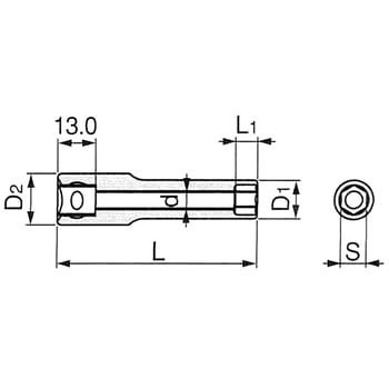 ディープソケット (6角) TONE トネ (前田金属工業)