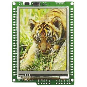 MikroElektronika， ディスプレイボード 2.8インチ TFTカラーディスプレイ 開発ボード PIC32MX460F512L mikromedia for PIC32 MikroElektronika