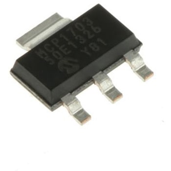 Microchip 電圧レギュレータ 低ドロップアウト電圧 5 V， 3+Tab-Pin， MCP1703-5002E/DB MICROCHIP
