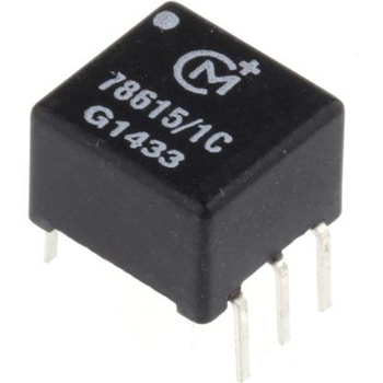 Murata Power Solutions パルストランス スルーホール ，巻数比 1CT:1CT 78615/1C Murata Power Solutions