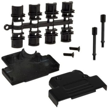 Norcomp D-Sub バックシェエル 971 シリーズ 25 極 高密度D-Sub， 黒， 971-025-040R011 NORCOMP