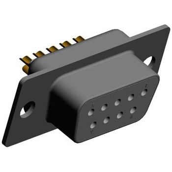 Norcomp D-subコネクタ， 9極， メス， ケーブルマウント， 772-E09-203R001 NORCOMP
