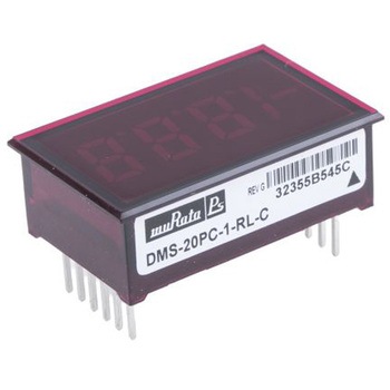 Murata Power Solutions 電圧測定用デジタルパネルメータ LED DMS-20PC-1-RL-C Murata Power Solutions