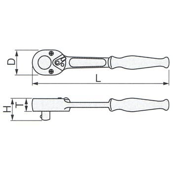 271 ラチェットハンドル 1本 トネ TONE (前田金属工業) 【通販サイト