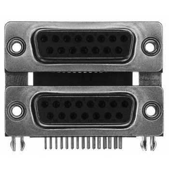 Norcomp D-subコネクタ， 15極， メス/メス， スルーホール実装， 189-015-513R491 NORCOMP