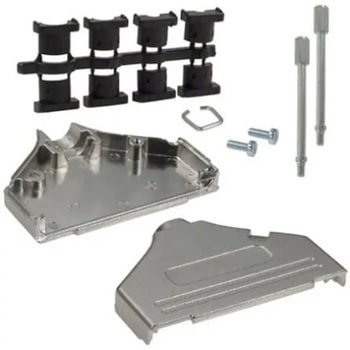 Norcomp D-Sub バックシェエル 970 シリーズ 37 極 標準D-Sub， シルバー， 970-037-030R121 NORCOMP