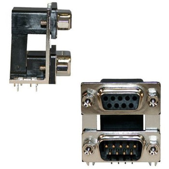 Norcomp D-subコネクタ， 9極， メス/オス， スルーホール実装， 189-009-313R571 NORCOMP