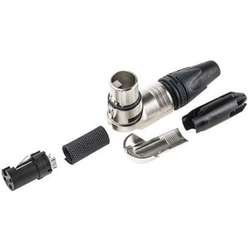 Neutrik XLRコネクタ メス 3極 ライトアングル ケーブルマウント NC3FRX 銀めっき NEUTRIK