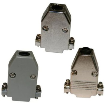 Norcomp D-Sub バックシェエル 979 シリーズ 37 極 高密度D-Sub， シルバー， 979-037-030R121 NORCOMP
