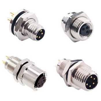 Norcomp 丸型コネクタ， 4極， M8， ケーブルマウント， 854-004-103RLS4 NORCOMP