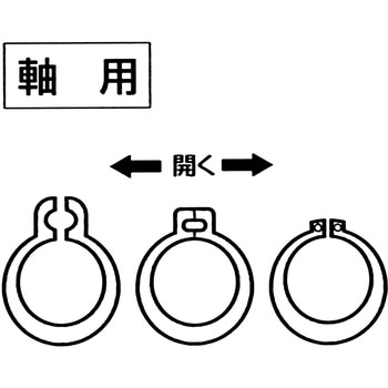 スナップリングプライヤー (先端固定型) スーパーツール