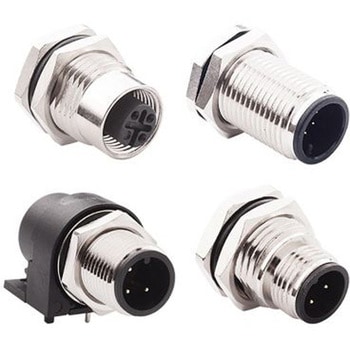 Norcomp 丸型コネクタ， 8極， M12， パネルマウント， 860-008-113R004 NORCOMP