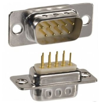 Norcomp D-subコネクタ， 9極， オス， パネルマウント， 172-E09-113R001 NORCOMP