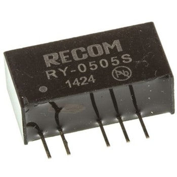 Recom DC-DCコンバータ Vout：5V dc 4.75 → 5.25 V dc， 1W， RY-0505S RECOM
