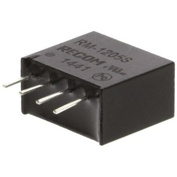 Recom DC-DCコンバータ Vout：5V dc 10.8 → 13.2 V dc， 0.25W， RM-1205S RECOM