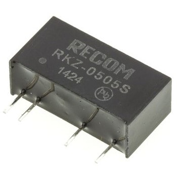 Recom DC-DCコンバータ Vout：5V dc 4.5 → 5.5 V dc， 2W， RKZ-0505S RECOM