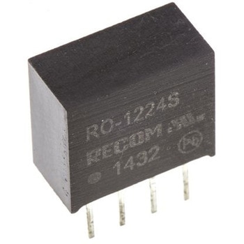 Recom DC-DCコンバータ Vout：24V dc 10.8 → 13.2 V dc， 1W， RO-1224S RECOM