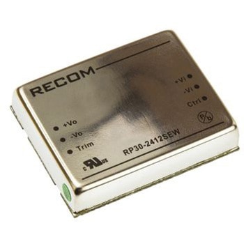 Recom DC-DCコンバータ Vout：12V dc 10 → 40 V dc， 30W， RP30-2412SEW RECOM