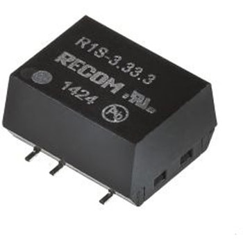 Recom DC-DCコンバータ Vout：3.3V dc 2.97 → 3.63 V dc， 1W， R1S-3.33.3 RECOM