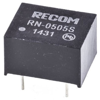 Recom DC-DCコンバータ Vout：5V dc 4.5 → 5.5 V dc， 1.25W， RN-0505S RECOM