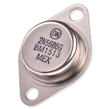 onsemi トランジスタ， NPN， スルーホール， 50 A， 2N5686G onsemi