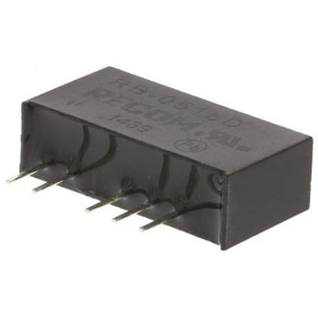 Recom DC-DCコンバータ Vout：±15V dc 4.5 → 5.5 V dc， 1W， RB-0515D RECOM