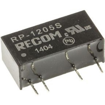 Recom DC-DCコンバータ Vout：5V dc 10.8 → 13.2 V dc， 1W， RP-1205S RECOM