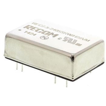 Recom DC-DCコンバータ Vout：5V dc 18 → 36 V dc， 7.5W， REC7.5-2405SRW/H2/A/M RECOM