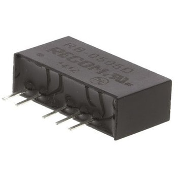Recom DC-DCコンバータ Vout：±5V dc 4.5 → 5.5 V dc， 1W， RB-0505D RECOM