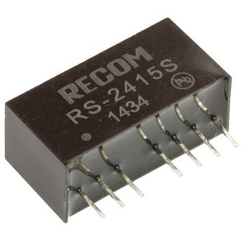 Recom DC-DCコンバータ Vout：15V dc 18 → 36 V dc， 2W， RS-2415S RECOM