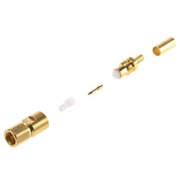 Radiall 同軸コネクタ プラグ ケーブルマウント SMCコネクタ， R112075000 - RADIALL