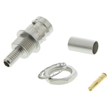 Radiall 同軸コネクタ ジャック パネルマウント BNCコネクタ， R141308000 RADIALL