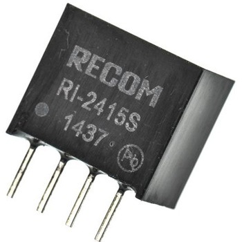 Recom DC-DCコンバータ Vout：15V dc 21.6 → 26.4 V dc， 2W， RI-2415S RECOM