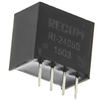 Recom DC-DCコンバータ Vout：5V dc 21.6 → 26.4 V dc， 2W， RI-2405S RECOM