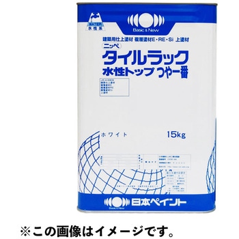 タイルラック水性トップつや一番 ホワイト 吹付タイル用化粧仕上げ塗料 ニッぺ(日本ペイント)