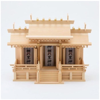 屋根違い三社 木曽桧 中 神棚セット - 神棚の里