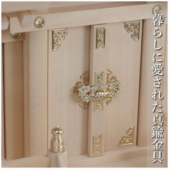 屋根違い三社 木曽桧 中 神棚セット - 神棚の里