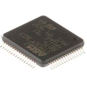 STMicroelectronics マイコン STM32F1， 64-Pin LQFP STM32F103RBT6 STMicro