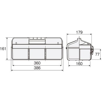 樹脂製工具箱 ホーザン ホーザン