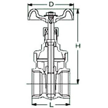 FR-50A 125型 ゲートバルブ FRシリーズ 1個 キッツ(KITZ) 【通販サイト