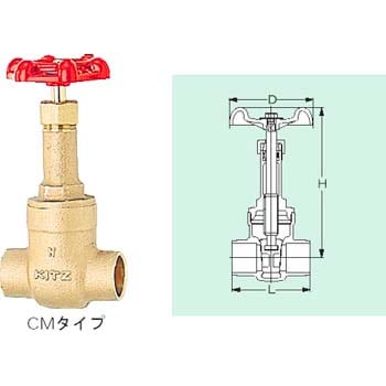 CM-65A ゲート(5K)(銅管用) バルブ 1個 キッツ(KITZ) 【通販モノタロウ】