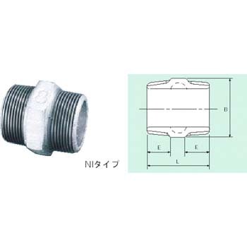 NI-40A ニップル ネジ込み式管継手 1個 プロテリアル(旧 日立金属